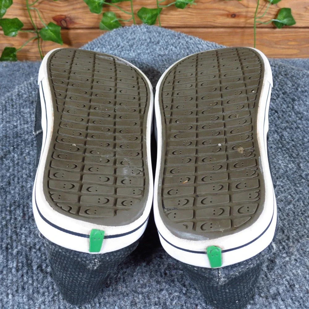 Sanuk Vagabond Mens Slip On Loafers Size 8.5 Casual Sidewalk Surfer Black Canvas